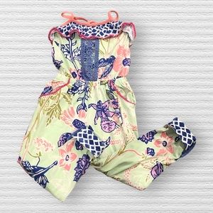 Matilda Jane Floral Jumpsuit - Pink, Blue, Green